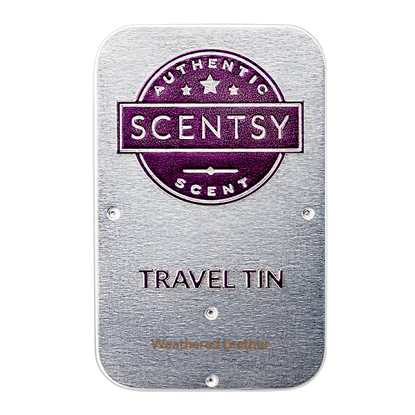 Weathered Leather Travel Tin - Weathered Leather Scentsy Weathered Leather Travel Tin - Weathered Leather Scentsy