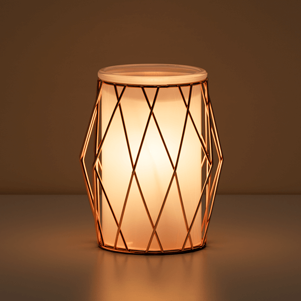 Wire You Blushing? Warmer at Scentsy - FRONT LIT LIGHTS OUT