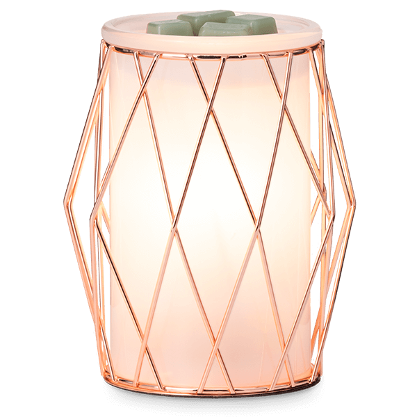 Wire You Blushing? Warmer at Scentsy - FRONT LIT WITH SCENT