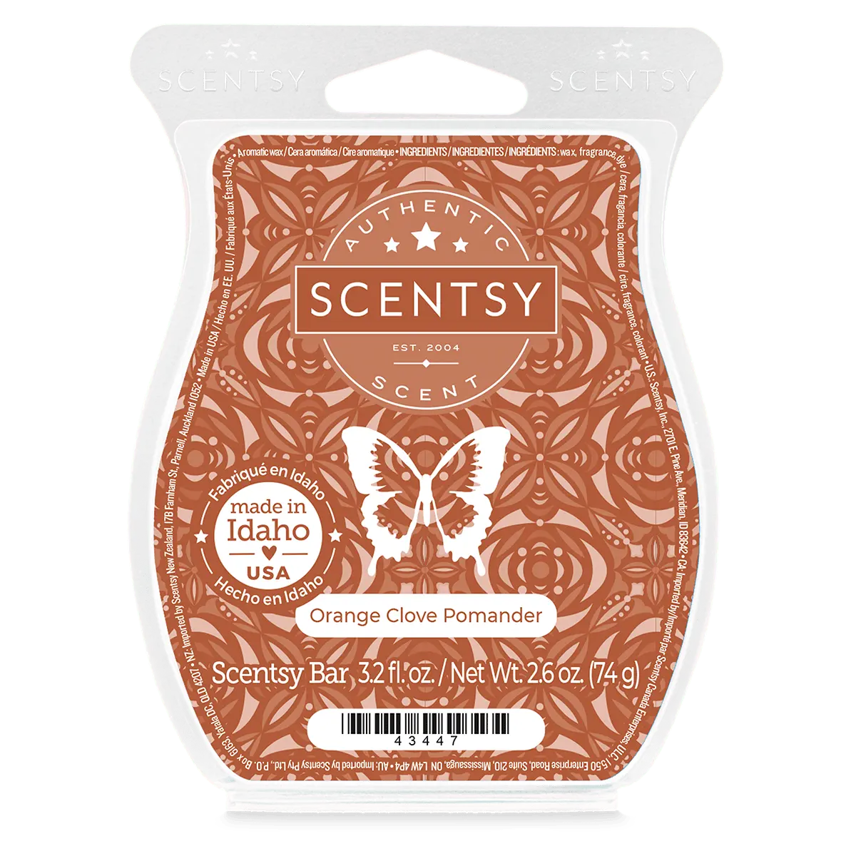 Orange Clove Pomander Scentsy Bar