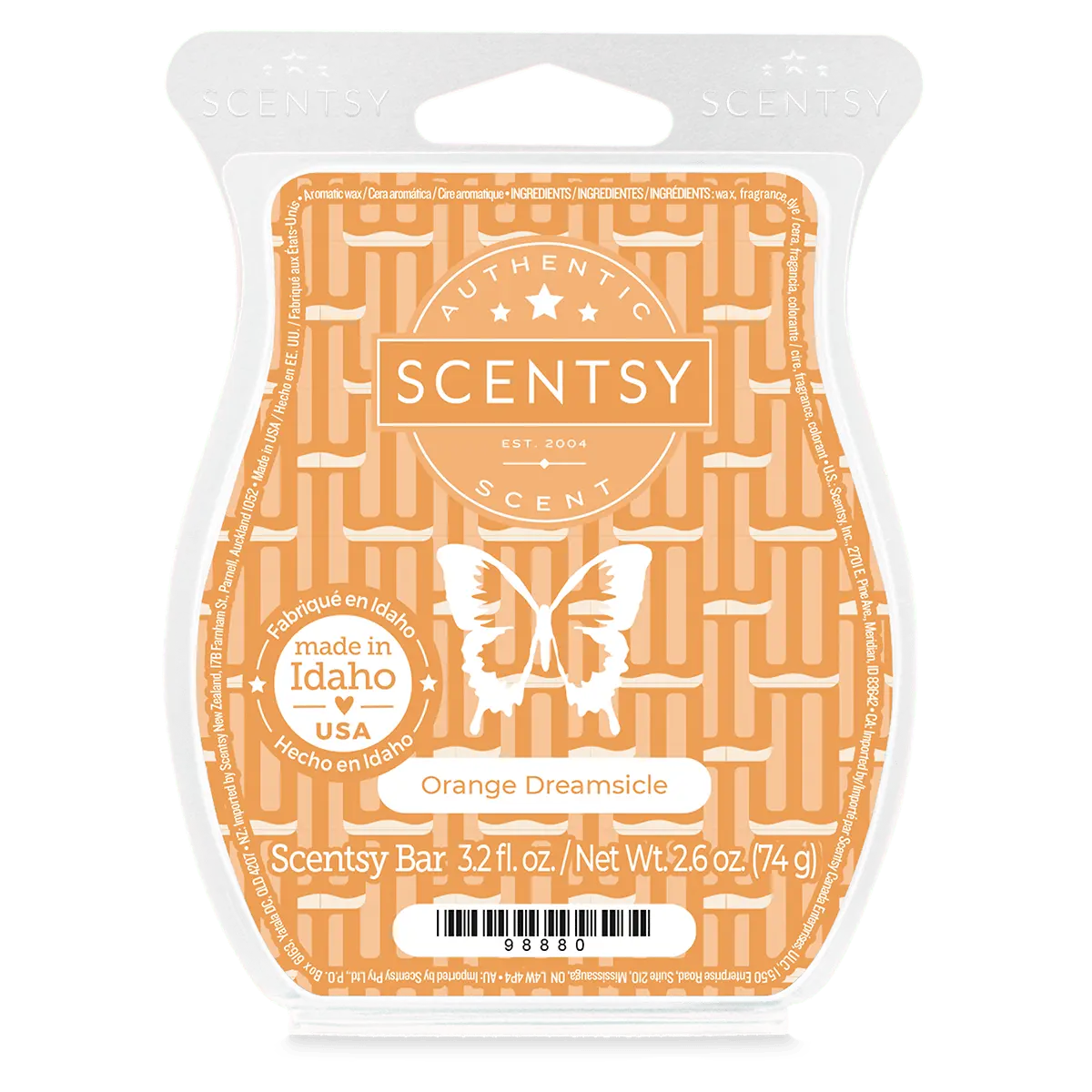 Orange Dreamsicle Scentsy Bar