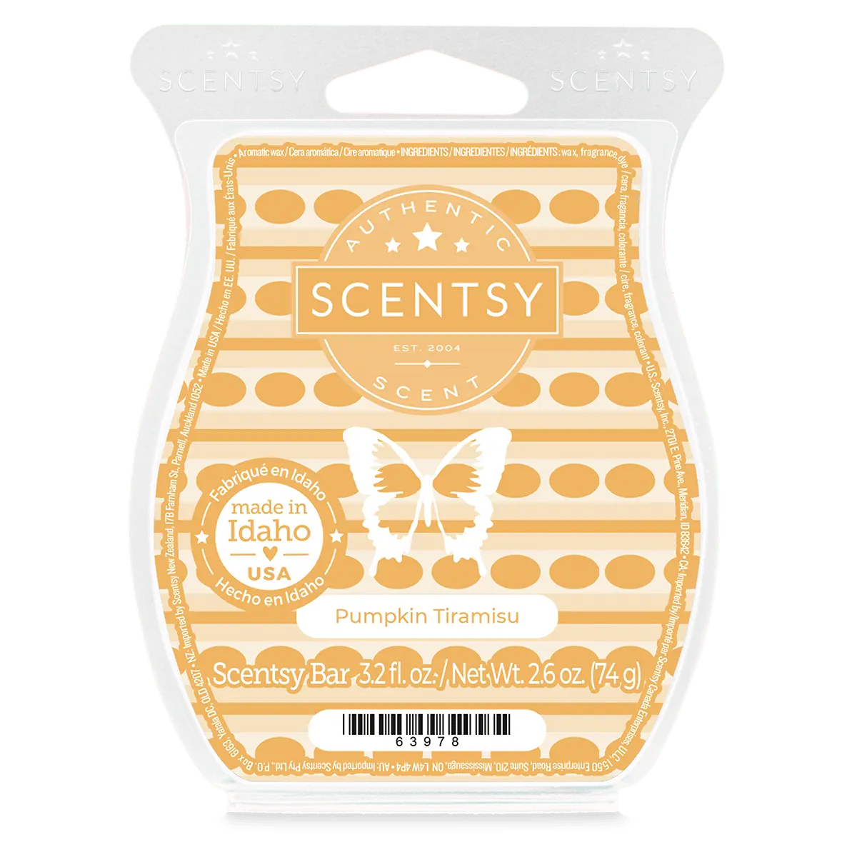 Pumpkin Tiramisu Scentsy Bar