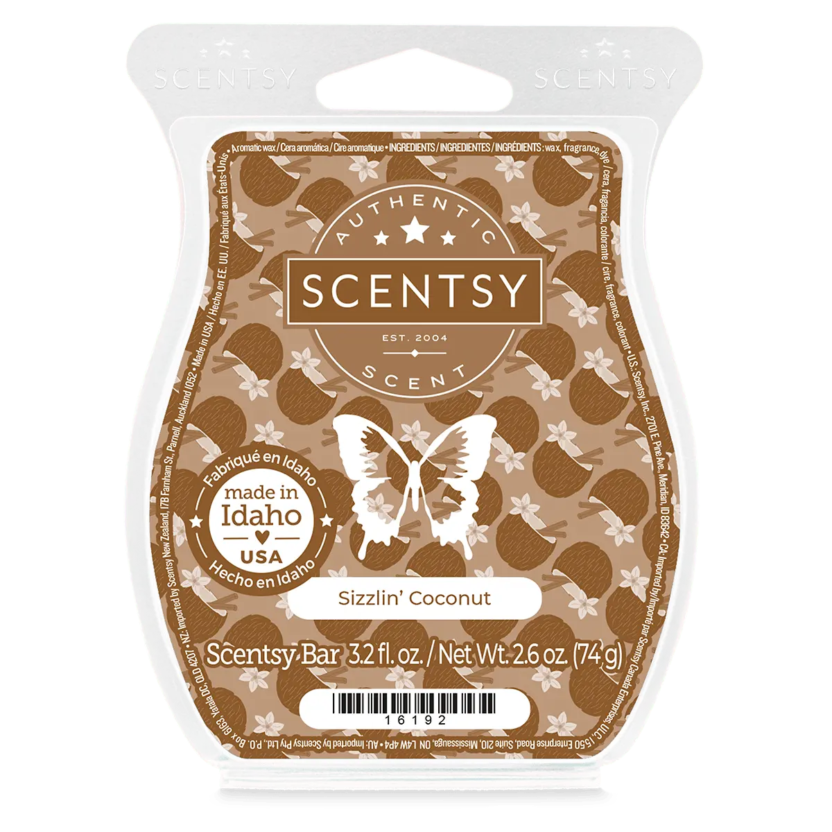 Sizzlin Coconut Scentsy Bar