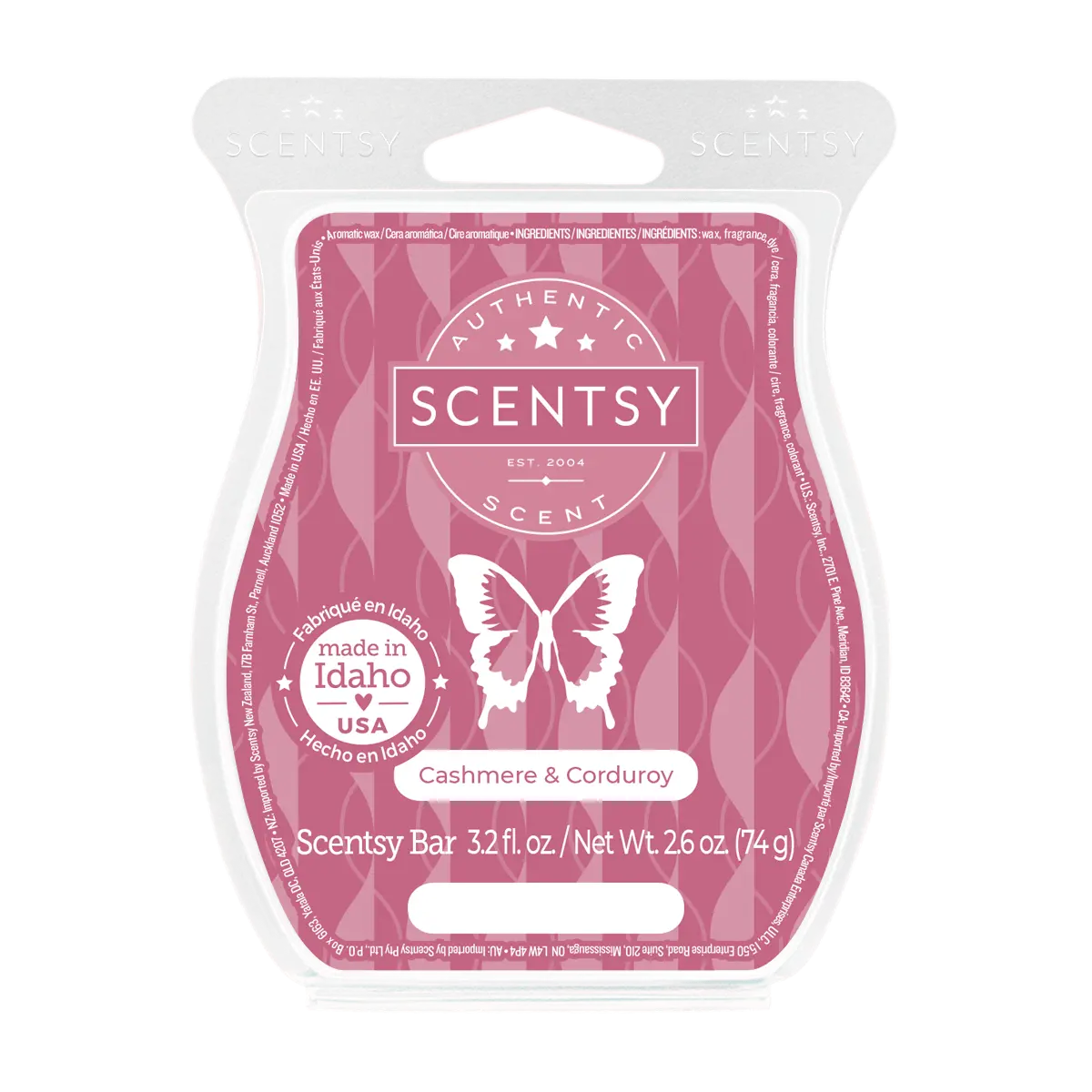 Cashmere and Corduroy Scentsy Bar