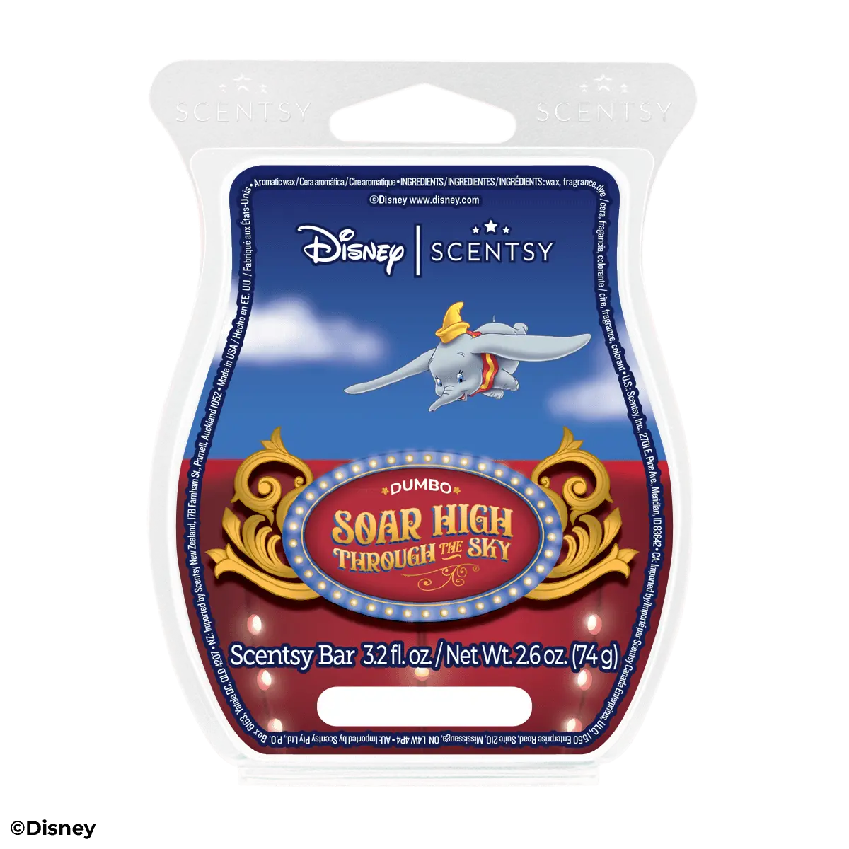 Dumbo Soar High Through The Sky Scentsy Bar