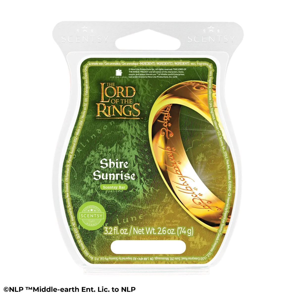 The Lord of the Rings Shire Sunrise Scentsy Bar